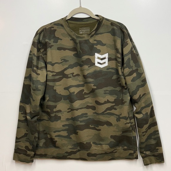 Mtn Ops Sweaters - MTN OPS Camo Crewneck Sweatshirt Large  Cotton Blend Long Sleeve Pullover READ